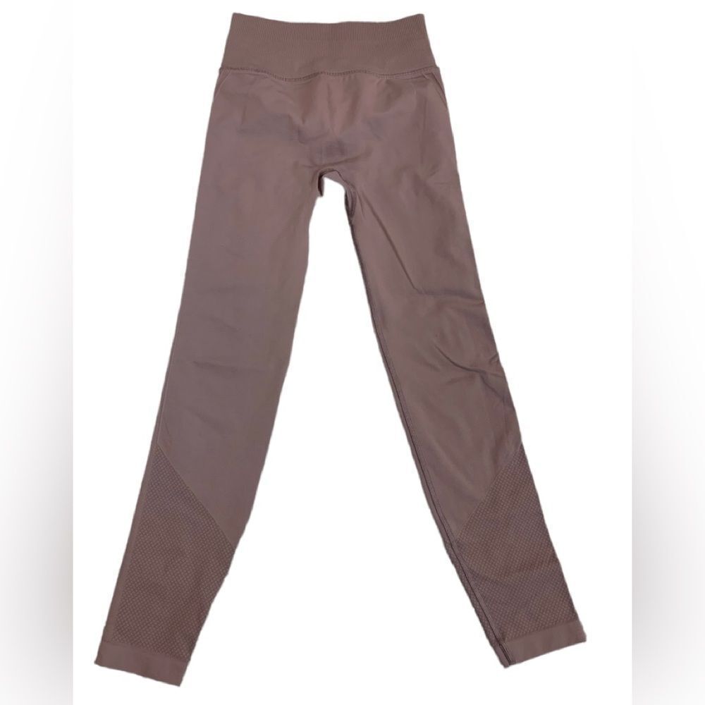 Lululemon pink brown leggings Sz 4 yoga gym fitness athletic
